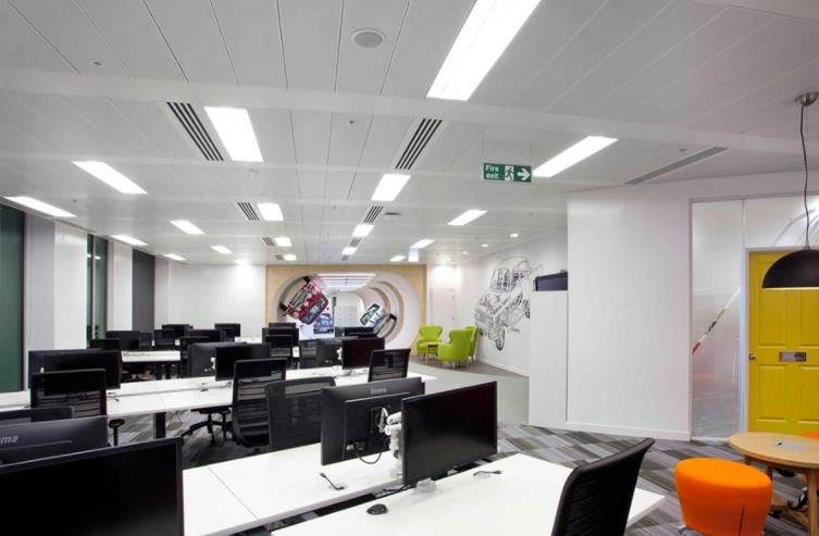 五个汽车贸易公司办公室装潢案例