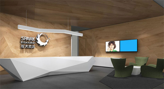 上海办公室前台设计,