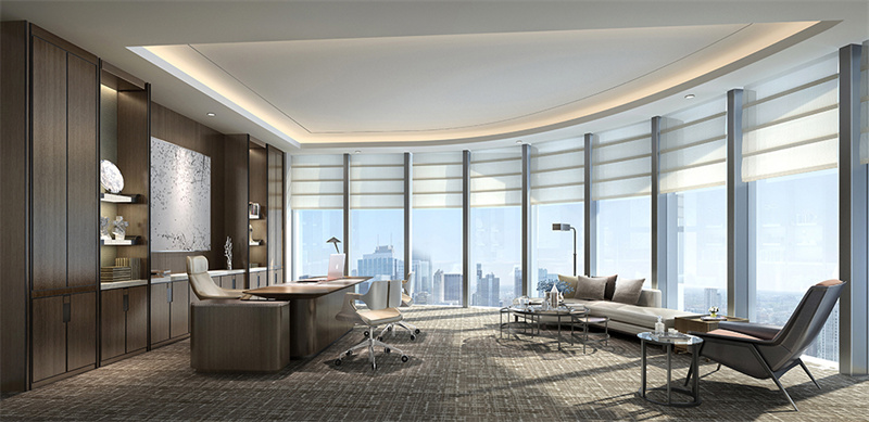 行政领导办公室墙面装饰设计