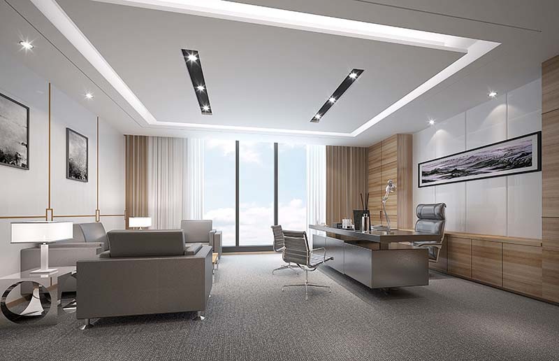 行政领导办公室墙面装饰设计