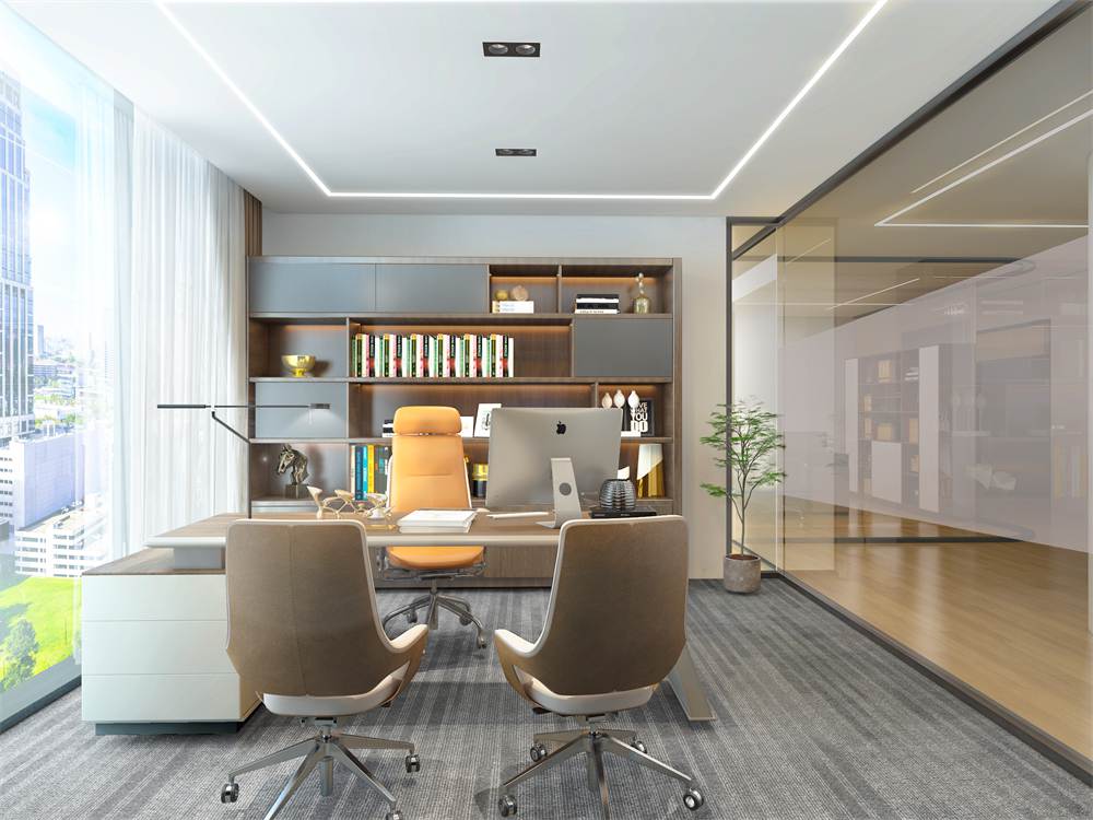 办公室总经理室设计效果图