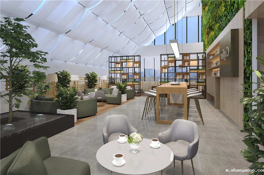 办公室休闲区效果图