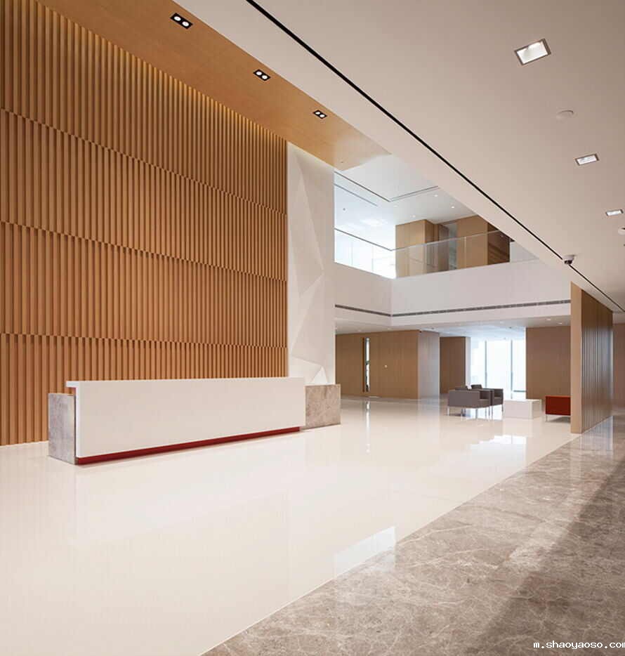 企业前台装潢效果图片