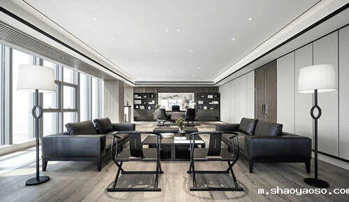 高档经理办公室装修效果图