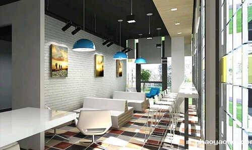 贸易公司茶水区设计效果图