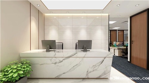 办公室前厅石材效果图