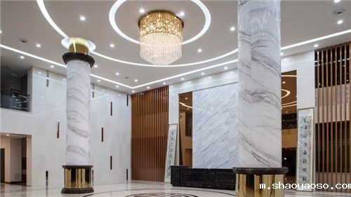 办公室前台吊顶吊灯效果图