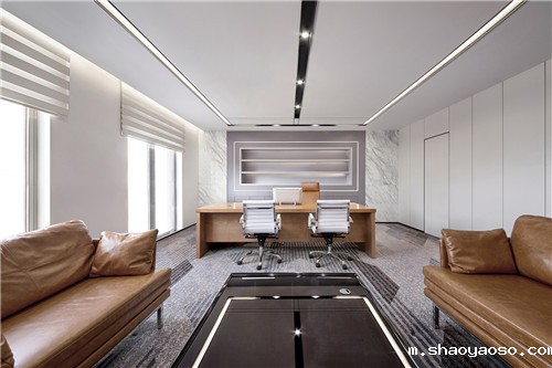 公司经理办公室装潢效果图片