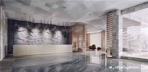 创意大厅前台装修效果图