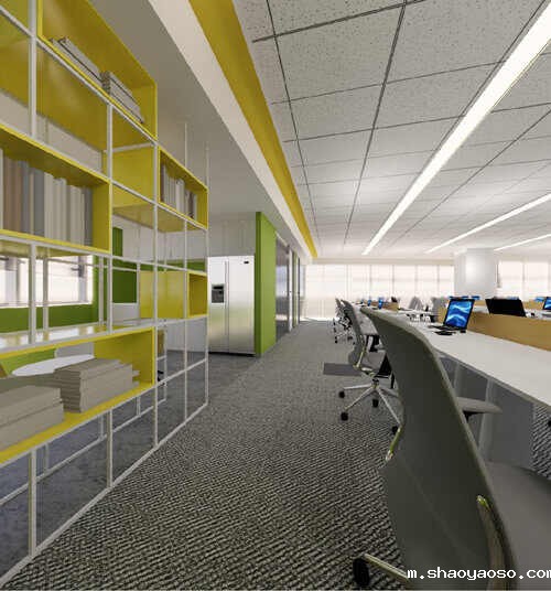 公司办公室装潢效果图