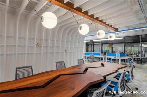 会议室设计玻璃推拉门效果图片