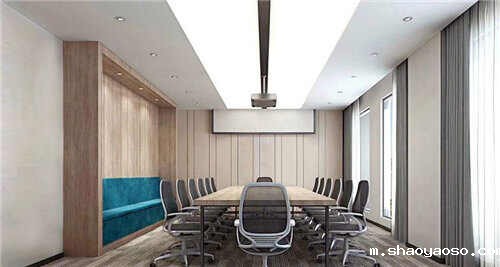 中式会议室装修效果图