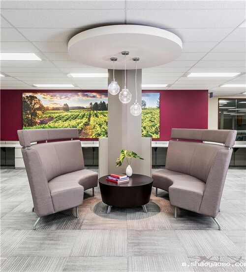 洽谈区办公室内布置