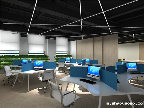 时尚的科技公司办公室设计效果图